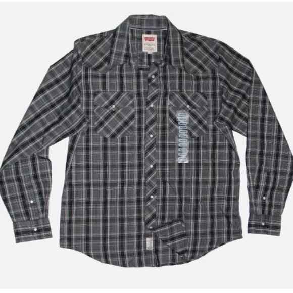 New Levi's Barstow Western Shirt Men's Size XL Regular Fit - Picture 1 of 10